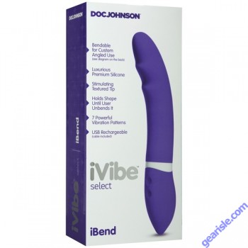 Silicone Ivibe Ibend Purple Vibrator