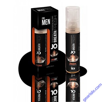 System Jo Aphrodisiac & Pheromone Men Breath Fresh Cinnamon 0.12 Oz