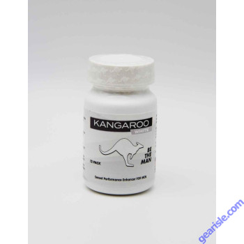 Back of the Kangaroo 2K White bottle with the Supplement Facts panel, ingredient list and barcode