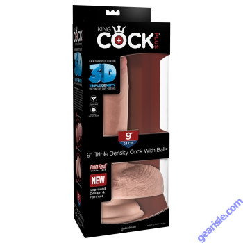 King Cock Plus 9" Triple Density Dick With Balls