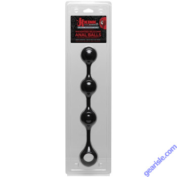 Kink Anal Essentials Weighted Silicone Anal Balls Black