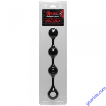 Kink Anal Essentials Weighted Silicone Anal Balls Black