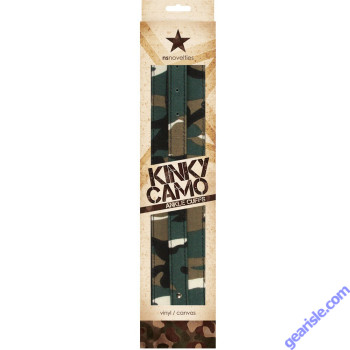 Kinky Camo Ankle Cuffs NS Novelties Vinyl / Canvas
