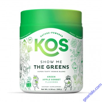 KOS veggie blend powder in jar