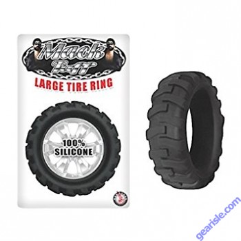 Silicone Large Tire Cock Ring Black Mack Tuff