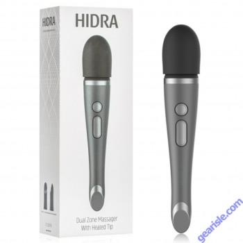 Hidra Dual Motor Body Massager Wand Charcoal Grey