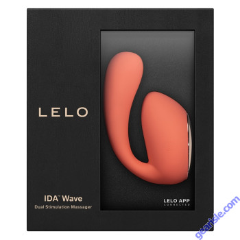 Lelo Ida Wave Coral Red Dual Stimulation App Controlled Vibrator box