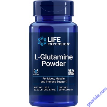 Life Extension Immune Support L-Glutamine Powder bottle