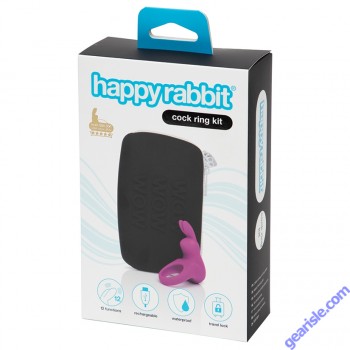Cock Ring Kit Rechargeable Happy Rabbit Storage Case Lovehoney box
