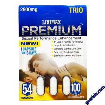 Premium 2900mg Trio 54 Premium Days Male Enhancement 3 Pills