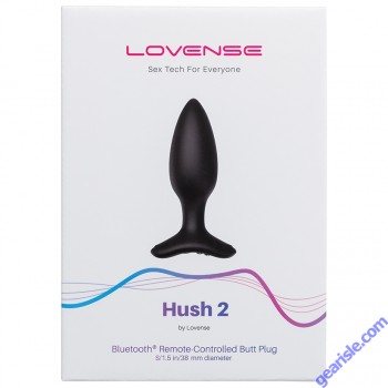 Butt Plug Lovense Hush 2 Bluetooth Remote Control Vibrating box