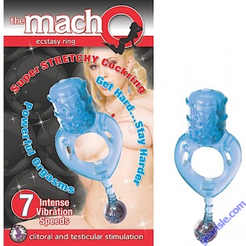 Mach Ecstasy Vibration Ring 7 Speeds Clitorlal&Tesiticular Stimulation