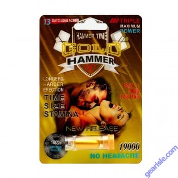 Male Sexual Enhancer Gold Hammer XXX for improved size and stamina