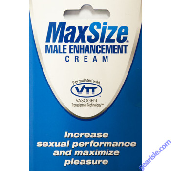 MaxSize Male Enhancement Cream by M.D. Science Lab, LLC.