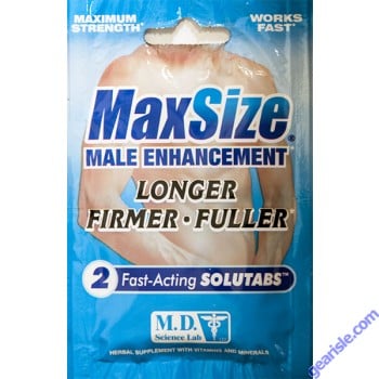 MaxSize Male Enhancement Maximum Strength 2 Caplets