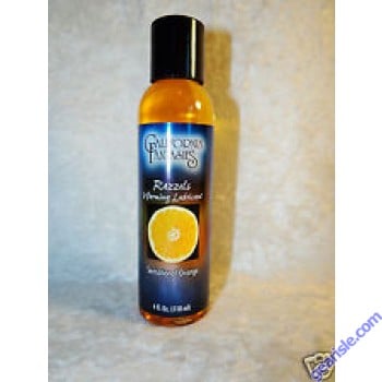 California Fantasies Razzels Warming Lubricant-Sensational Orange