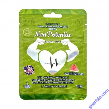 Men Potentia Advance Pro Male Enhancement Bites with Ashwagandha and Watermelon for peak performance.