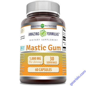 Mastic Gum 1000mg  60 Capsules Digestive Support Amazing Formulas
