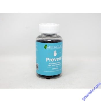 Miracle Prevent Elderberry With Zinc And Vitamin C 45 Gummies Bottle