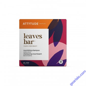 Attitude Leaves Bar Cruelty Free Nourishing Shampoo Bar Sandalwood