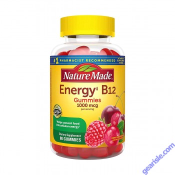 Nature Made Energy B12 Gummies - Cherry Mixed Berry Flavor