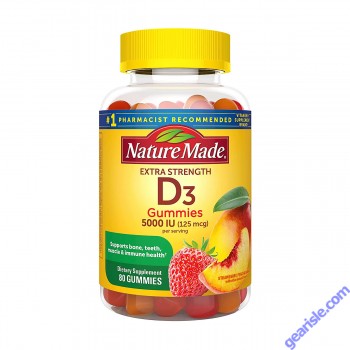 Nature Made Vitamin D3 Gummies 5000 IU