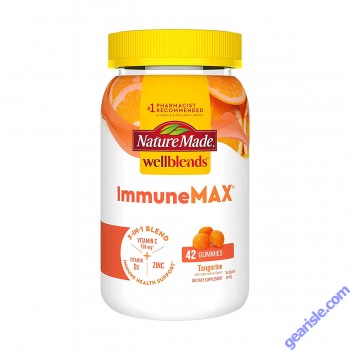 Nature Made Wellblends ImmuneMAX Gummies Tangerine Flavor