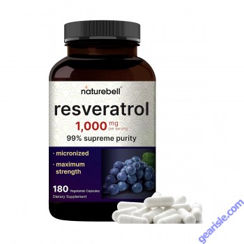 NatureBell Resveratrol 1000mg Bottle