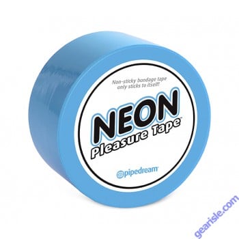 Neon Pleasure Tape Blue Non Sticky Bondage