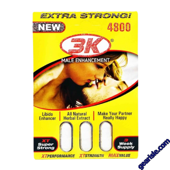 3 K Male Sexual Libido Enhancer 4800mg XT Super Strong Pill