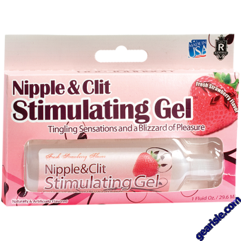 Doc Johnson Nipple & Clit Stimulating Gel Fresh Strawberry Flavor 1 Oz