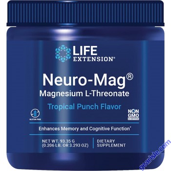 Life Extension Neuro-Mag Magnesium L-Threonate Powder 93.35g bottle