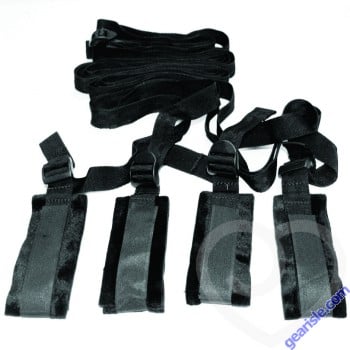 Sex & Mischief Bed Bondage Restraint Black Kit 