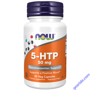 NOW Foods 5-HTP 50mg 30 Veg Capsules