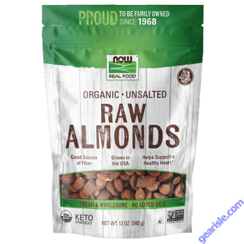 NOW Foods Almonds Organic Raw & Unsalted