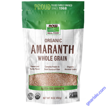 NOW Foods Amaranth Whole Grain Organic 16 oz.