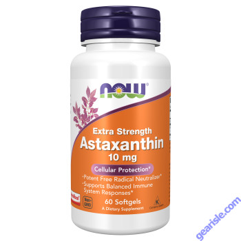 NOW Foods Astaxanthin Extra Strength 10mg 60 Softgels