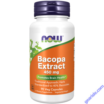 NOW Foods Bacopa Extract 450mg 90 Veg Capsules