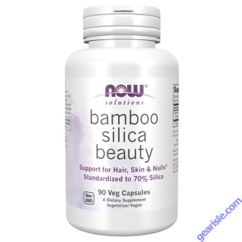 NOW Foods Bamboo Silica Beauty 90 Veg Capsules
