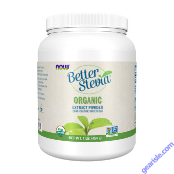 NOW Foods BetterStevia Extract Powder Organic 1 lb.