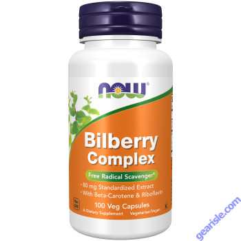 NOW Foods Bilberry Complex 100 Veg Capsules