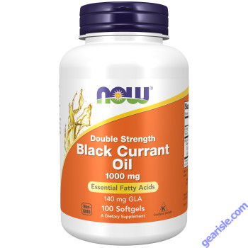 NOW Foods Black Currant Oil Double Strength 1000mg 100 Softgels