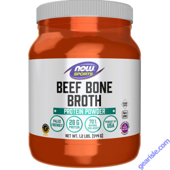 NOW Foods Bone Broth Beef Powder 1.2 Lbs.
