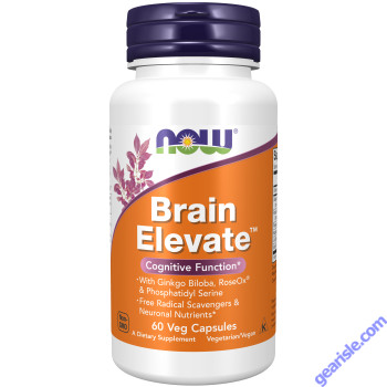 NOW Foods Brain Elevate 60 Veg Capsules