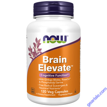 NOW Foods Brain Elevate 120 Veg Capsules