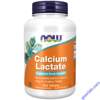 NOW Foods Calcium Lactate 250 Tablets