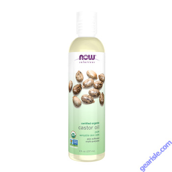 NOW Foods Castor Oil in Plastic Bottle Organic 8 fl oz