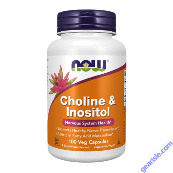 NOW Foods Choline & Inositol 100 Veg Capsules