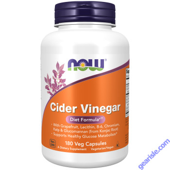 NOW Foods Cider Vinegar 180 Veg Capsules