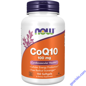 NOW Foods CoQ10 Ubiquinone 100mg 150 Softgels